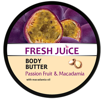 Крем-масло для тіла Fresh Juice Маракуйя і макадамия 225 мл Крем-масло для тіла Fresh Juice Маракуйя і макадамия 225 мл