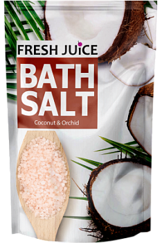 Сіль для ванн Fresh Juice Кокос і орхідея дой-пак 500 мл