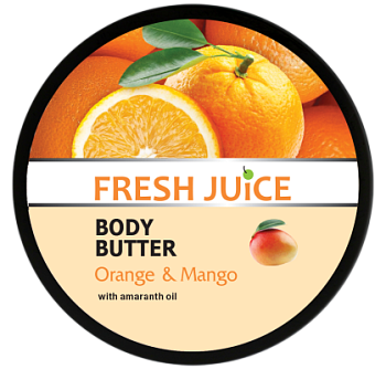 Крем-масло для тіла Fresh Juice Апельсин і манго з маслом амаранту 225 мл Крем-масло для тіла Fresh Juice Апельсин і манго з маслом амаранту 225 мл