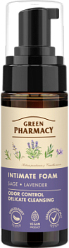 Пінка для інтимної гігієни Green Pharmacy Шавлія і лаванда 150 мл