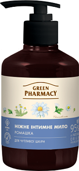 Інтимне рідке мило Green Pharmacy Ромашка для чутливої шкіри 370 мл