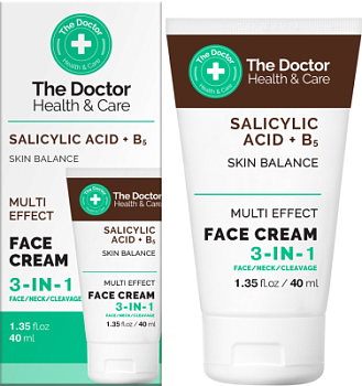 Крем для обличчя Salicylic acid + B5 3в1 The Doctor Health & Care 40 мл Крем для обличчя Salicylic acid + B5 3в1 The Doctor Health & Care 40 мл