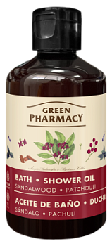 Олія для ванни та душу Green Pharmacy Cандал і пачулі 250 мл 