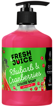 Рідке мило Fresh Juice Rhubarb & Cranberries 460 мл Рідке мило Fresh Juice Rhubarb & Cranberries 460 мл