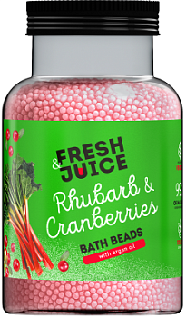 Намистинки для ванн Fresh Juice Rhubarb & Cranberries 450 г