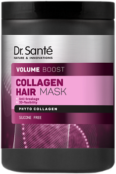 Маска для волосся Dr.Sante Collagen Hair Volume boost 1000 мл