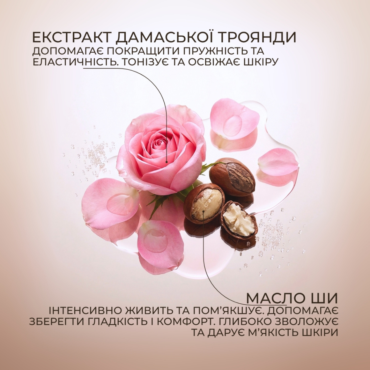 Цукровий скраб для тіла Green Pharmacy Дамаська троянда та масло ши 200 мл 