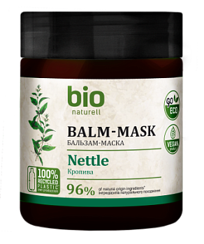 Бальзам-маска для волосся BIO Naturell Відновлення і зростання Кропива 480 мл