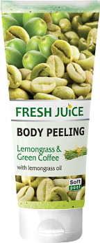 Пілінг для тіла Fresh Juice Лемонграс і зелена кава 200 мл Пілінг для тіла Fresh Juice Лемонграс і зелена кава 200 мл