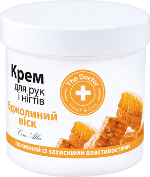 Крем для рук і нігтів The Doctor Health&Care Бджолиний віск 250 мл Крем для рук і нігтів The Doctor Health&Care Бджолиний віск 250 мл