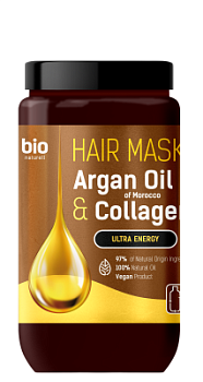 Маска для волосся Ультраенергія Argan Oil of Morocco & Collagen Bio Naturell 946 мл