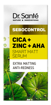 Активна матуюча сироватка Dr. Sante Sebocontrol Цика + Цинк + АНА 30 мл