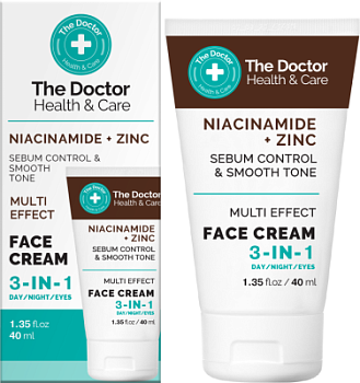 Крем для обличчя Niacinamide + Zinc 3в1 The Doctor Health & Care 40 мл