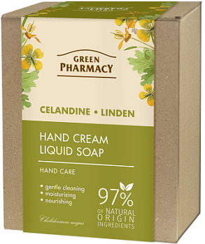 Набір для рук Green Pharmacy Чистотіл та липа