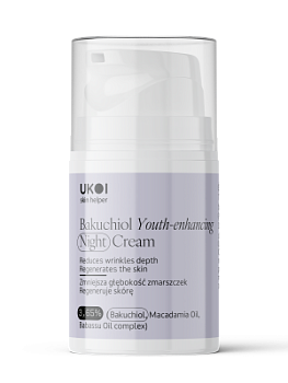 Крем нічний ревіталізуючий UKOI Bakuchiol l Youth-enhancing з бакучіолом 50 мл
