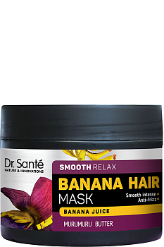 Маска для волосся Dr.Sante Banana Hair Інтенсивна гладкість 300 мл
