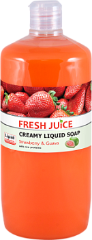 Крем-мило Fresh Juice Полуниця і Гуава 1000 мл