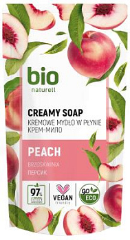 Крем-мило BIO Naturell Персик дой-пак 460 мл