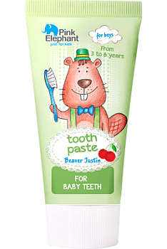 Зубна паста Pink Elephant Beaver Justin 50 мл