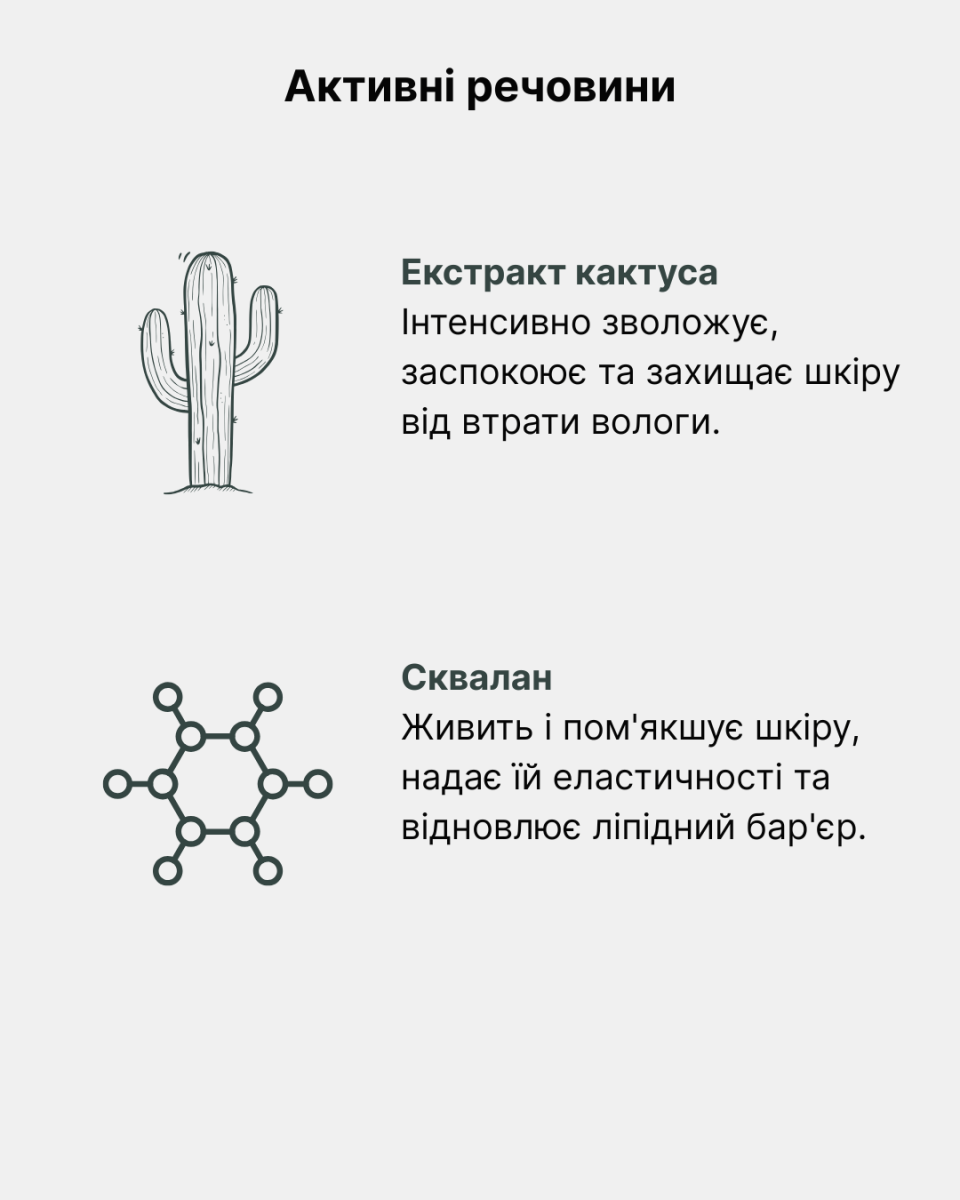Набір для обличчя Green Рharmacy Ultramoisturizing Кактус і сквалан 