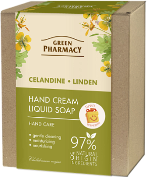 Набір для рук Green Pharmacy Чистотіл та липа