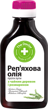 Реп'яхова олія для волосся The Doctor Health&Care проти лупи 100 мл Реп'яхова олія для волосся The Doctor Health&Care проти лупи 100 мл