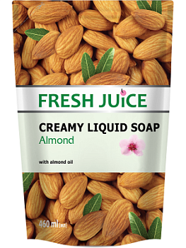 Крем-мило Fresh Juice Мигдаль з зволожуючим молочком дой-пак 460 мл