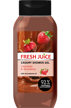 Крем-гель для душу Fresh Juice Шоколад і полуниця 400 мл Крем-гель для душу Fresh Juice Шоколад і полуниця 400 мл
