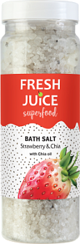 Сіль для ванн Fresh Juice Superfood Strawberry & Chia 700 г