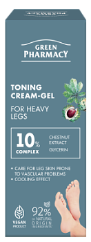 Крем-гель для ніг Green Рharmacy тонізуючий для втомлених ніг 75 мл 