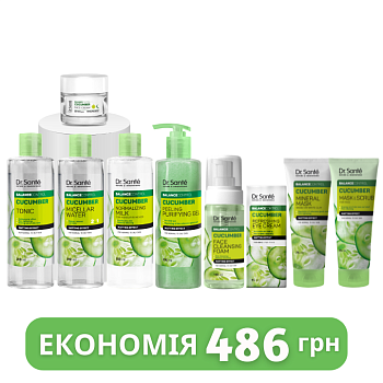 Набір по догляду за обличчям Dr.Sante Cucumber Balance Control