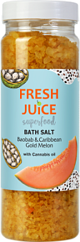 Сіль для ванн Fresh Juice Superfood Baobab & Caribbean Gold Melon 700 г