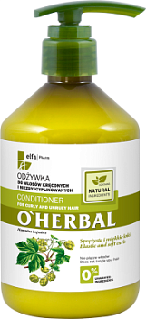 Бальзам-кондиціонер для в'юнкого і неслухняного волосся O’Herbal 500 мл