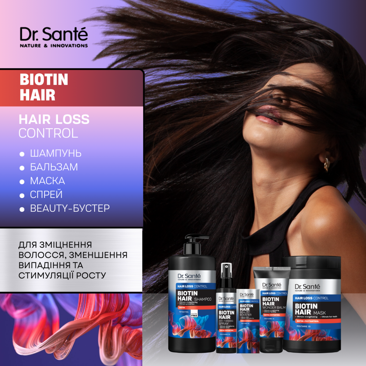 Спрей для волосся Dr.Sante Biotin hair 150 мл