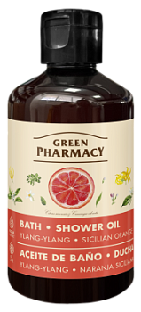 Олія для ванни та душу Green Pharmacy іланг-іланг і сицилійський апельсин 250 мл
