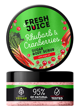 Цукровий скраб для тіла Rhubarb & Cranberries 200 мл Цукровий скраб для тіла Rhubarb & Cranberries 200 мл
