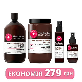 Набір для волосся The Doctor Health&Care Максимум енергії Набір для волосся The Doctor Health&Care Максимум енергії