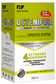Лосьйон проти лупи Elfa Pharm Octenifur Silver Intensive 100 мл