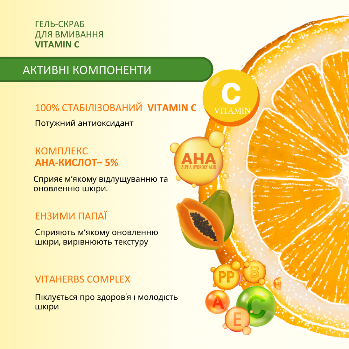 Гель-скраб для вмивання Dr.Sante Vitamin C 200 мл