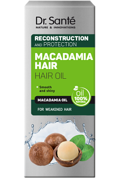 Масло для волосся Dr.Sante Macadamia Hair Відновлення та захист 50 мл Масло для волосся Dr.Sante Macadamia Hair Відновлення та захист 50 мл