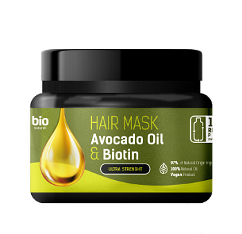 Маска для волосся Bio Naturell Avocado Oil & Biotin Ультрасила 295 мл