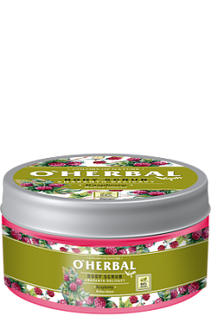 Скраб для тіла O'Herbal Vegan Ніжність амаранту Малина 200 мл