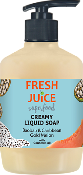 Рідке крем-мило Fresh Juice Superfood Baobab & Caribbean Gold Melon 460 мл