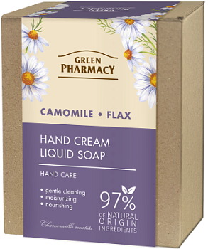 Набір для рук Green Pharmacy Ромашка та льон