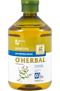 Шампунь O'Herbal для жирного волосся 500 мл EN
