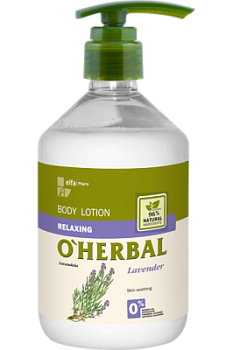 Розслабляючий лосьйон для тіла O'Herbal з екстрактом лаванди 500 мл