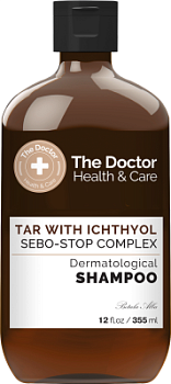Шампунь The Doctor Health&Care Tar with Ichthyol + Sebo-Stop complex Проти лупи 355 мл