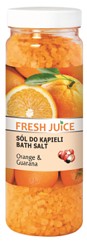 Сіль для ванн Fresh Juice Апельсин і гуарана Антицелюлітна 700 г