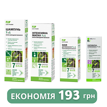 Набір Elfa Pharm 7 Олій проти випадіння, для відновлення волосся