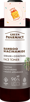 Тонік для обличчя Green Рharmacy Sebum-control Бамбук і ніацинамід 200 мл 